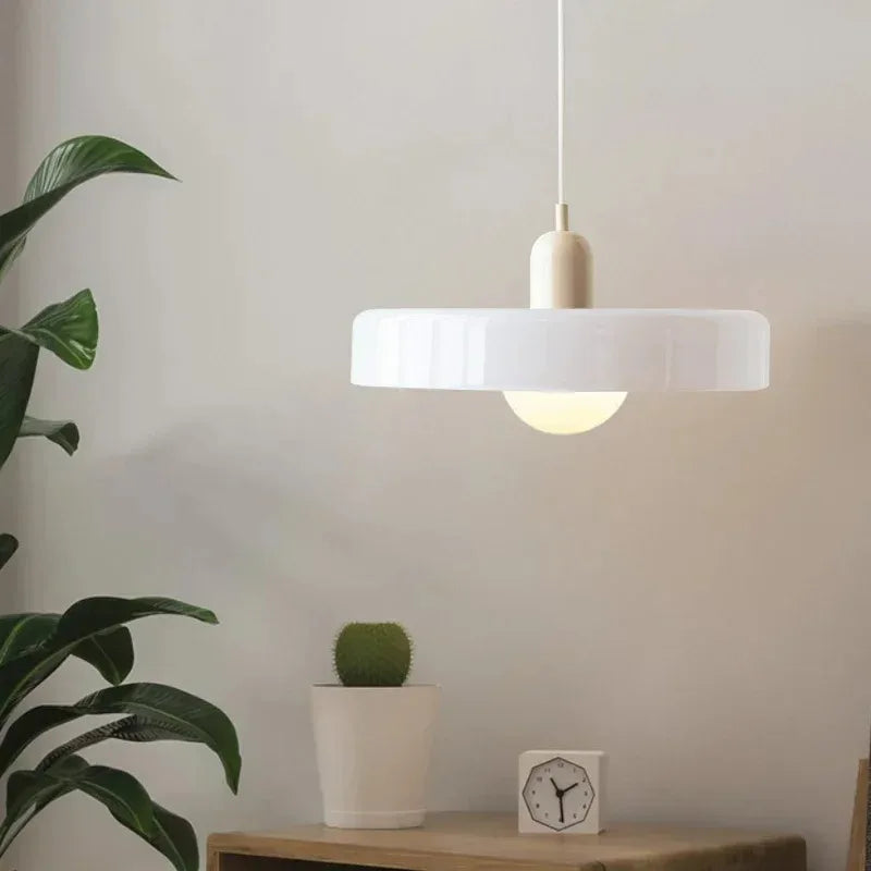 35cm Nordic Retro Glass Pendant Lamps Indoor E27 LED Chandelier Living Room Dining Room Bedroom Kitchen Decorative lights Large