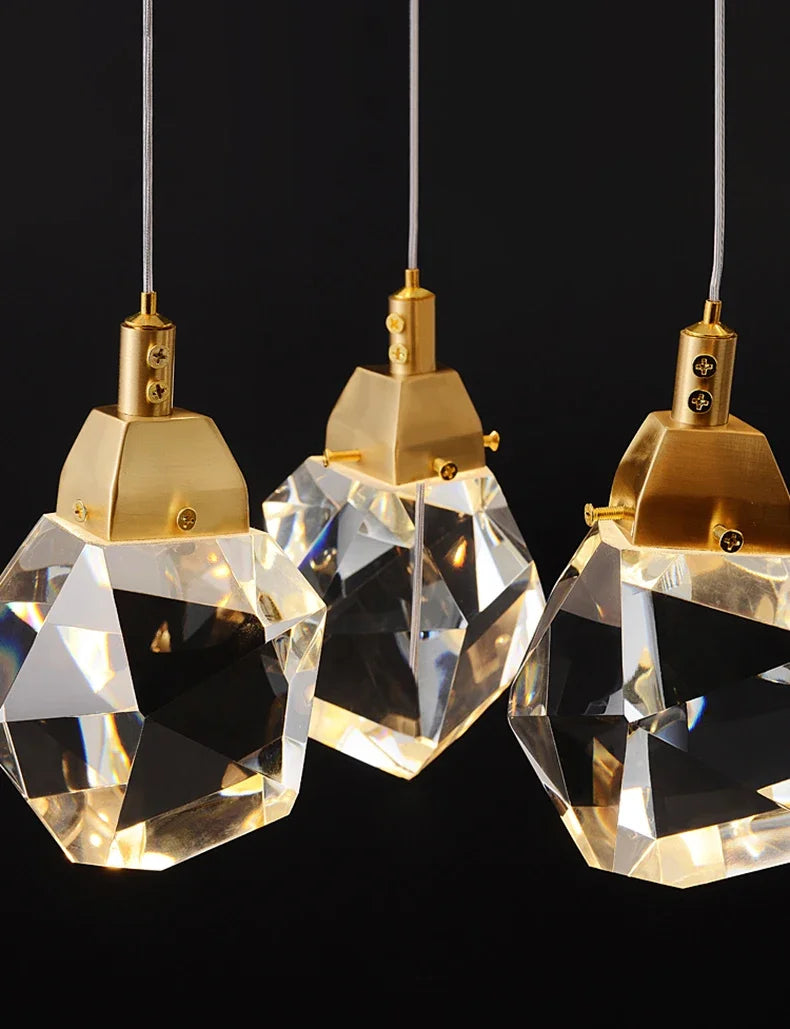 Modern home decoration crystal chandelier, stair Pendant lamp, living room Pendant lights, interior lighting